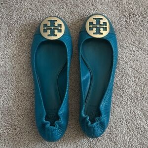 Tory Burch Serena electric eel ballet flats 9.5